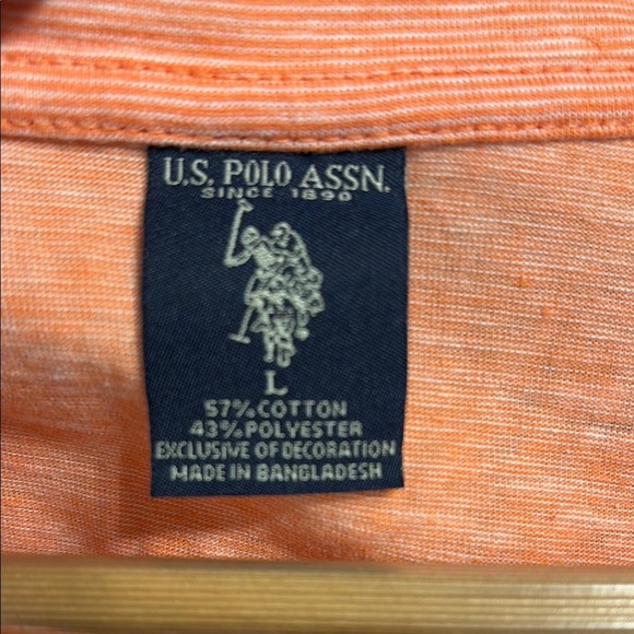 U.S. Polo Assn. Orange Short Sleeve Tee - Picture 4 of 4